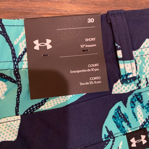 Under Armour UA Men’s Drive Printed Tropical Golf Shorts - Size 30 NWT - Picture 8 of 12